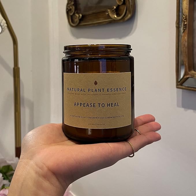 Citronella Candles Scented jar Candles for Women Jar Candle 7oz Burns 30 Hours. Handmade Soy Wax Healing Candle Ideal for Bedroom, Kitchen, Bath
