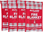 Rutland Fire Blanket for Home and Kitchen Emergency - 4 Pack, 40" x 40" - Fiberglass Fire Suppression Blanket Safety for Grilling, Camping and Boats (4)