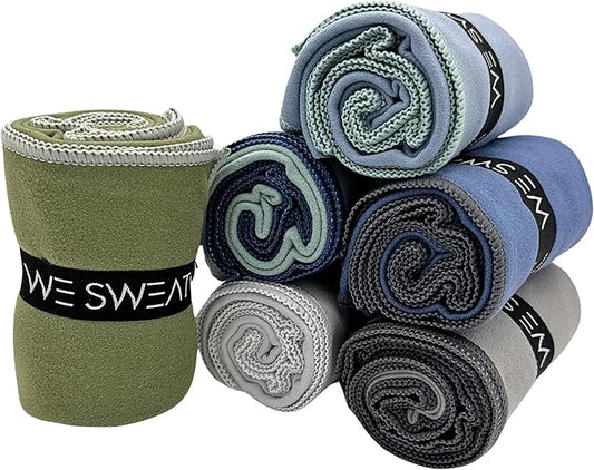 Microfiber Soft and Absorbent Gym Towels, Silver ION Odor-Free Absorbent Fiber, Fast Drying Men & Women Workout Gear for Body Sweat, Working Out, Towels, Sports Exercise Fitness Gear