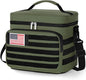 Lifewit Tactical Lunch Box for Men, Leakproof Insulated Large Lunch Cooler with MOLLE Webbing and Shoulder Straps, Heavy Duty Lunch Bag for Men Work Camping Picnic, 13L Green