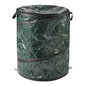 Wakeman Collapsible Trash Can - Pop Up 44-Gallon Outdoor Portable Garbage Bag Holder with Zippered Lid - Recycle Bin for Camping or Parties (Green)