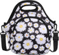 Neoprene Lunch Bag, Thermal Insulated Lunch Tote Bag with Detachable Shoulder Straps, Lightweight & Reusable Lunch Bag for Women Men
