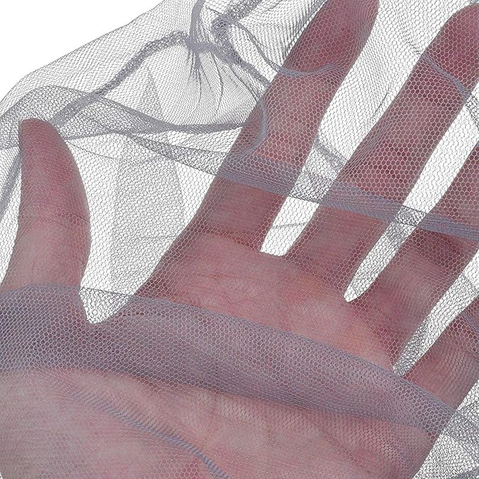 PHOGARY 4 Pack Mosquito Head Net Mesh Protective Cover, Soft Durable Heavy-Duty Fly Gnats Screen Protection for Any Outdoor Lover, Hat Net mesh with Carry Bag