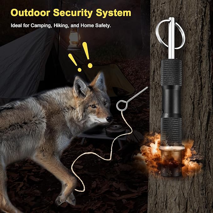 Perimeter Trip Alarm, Trip Wire Alarm Device for Camping and Property Security, 209 Primer Compatible, Early Warning System for Livestock Protection and Intruder Alert