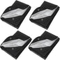 RedSwing 4 Pack Emergency Blankets, Waterproof Survival Thermal Tarp, Multipurpose Reflective Insulated All Weather Blankets for Camping Hiking, Black