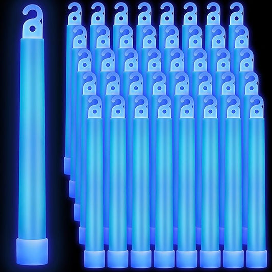 Sotiff 96 Pcs 6 Inch Large Bright Glow Sticks Light Sticks Halloween Favors Emergency Chem Sticks Cheer Stick for Party Activities Birthday Wedding Concerts Halloween Decor