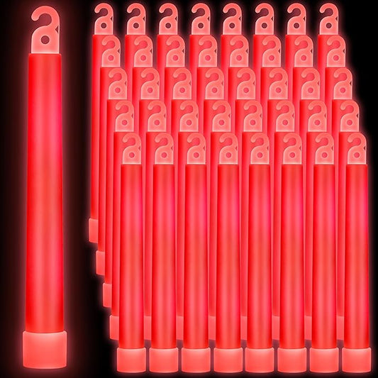 Sotiff 96 Pcs 6 Inch Large Bright Glow Sticks Light Sticks Halloween Favors Emergency Chem Sticks Cheer Stick for Party Activities Birthday Wedding Concerts Halloween Decor