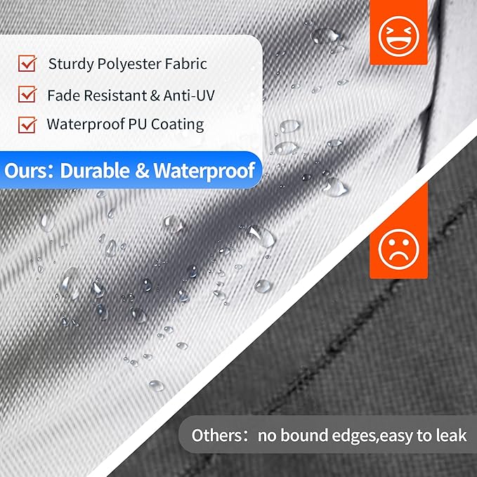 NEXCOVER Trailerable Boat Cover, Length: 20'-23' Beam Width: up to 100", Waterproof Heavy Duty Cover, Fits V-Hull, TRI-Hull, Runabout, Pro-Style, Bass Boat, Storage Bag & Tightening Straps Included.