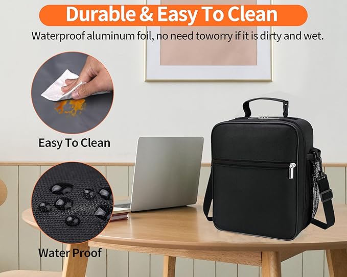 Lunch Box for Men - Reusable Lunch Bag Men Adult Women- Insulated Small LunchBox