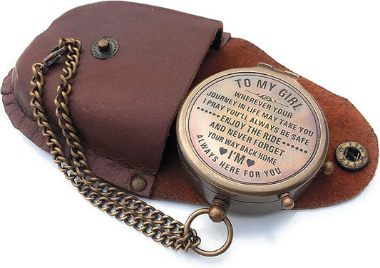 Brass Compass Gift to My Son Compass,My Son,to My Son,Son from Dad,Gift for Son,Father Son Gift,Mother Son Gift,Love Mom,Son from Mom, Love Dad (to My Girl)