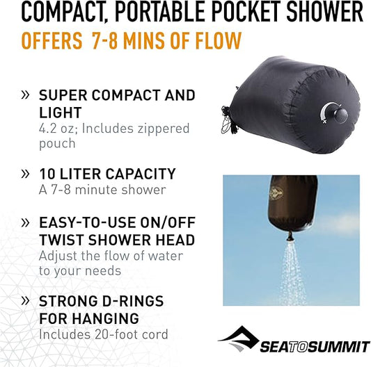 Sea to Summit Pocket Shower Black