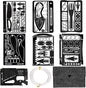 Survival Card Multitool Camping Fishing Tool with Fishing Line and Survival Credit Card Tools EDC Wallet Multifunctional Survival Tool for Outdoor Hunting Fishing Hiking