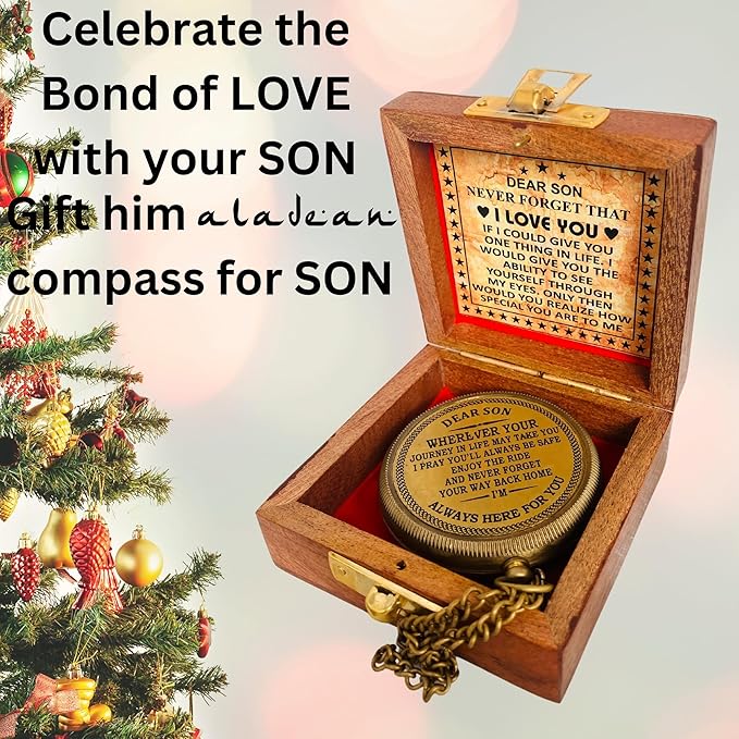 Inspiration Gift for Men Women Engraved Compass - Go Confidently - Thoreau Quote, You're Awesome Employee, Coworker Meaningful Gift for him her