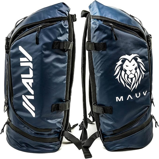 MAUV Premium Lacrosse Bag - Lacrosse Backpack - Holds Most Lacrosse or Field Hockey Equipment with Two Stick Holders and Separate Cleats Compartment - Black - Navy - Army Green - Arctic White