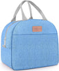 Lunch Bag for Women & Men Adult Insulated Lunch Box, Small Leakproof Cooler Food Lunch Containers Reusable High Capacity Lunch Tote Bags for Work, Travel, Outdoor (Blue)