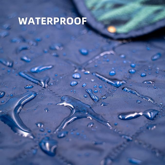Outdoor Waterproof Blanket, Foldable Fleece Stadium Blanket for Outdoor Sports Event,Camping,Concerts, Car,Pet,Picnics -Windproof, Wearable,Machine Washable 80"x58"
