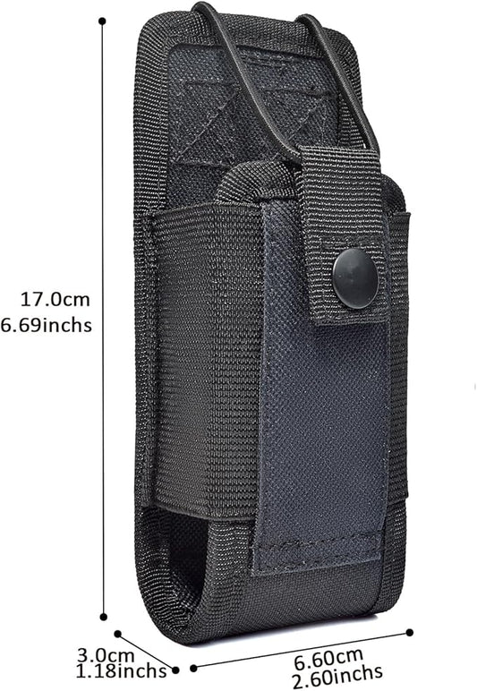 HYS Radio Holster MOLLE Pouch, Universal Walkie Talkie Holster Holder for Police Molle Vest, Walkie Talkies Nylon Holster