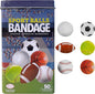 BioSwiss Bandages, Sports Balls Shaped Self Adhesive Bandage, Latex Free Sterile Wound Care, Fun First Aid Kit Supplies for Kids and Adults, 50 Count