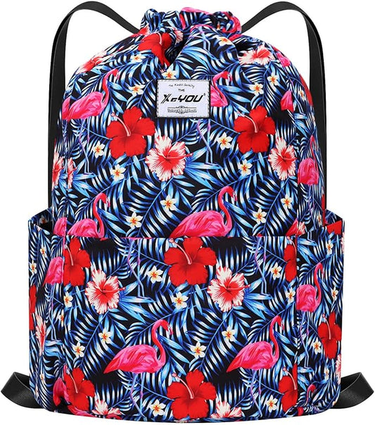 XEYOU Drawstring Sports Backpack Lightweight Gym Yoga Sackpack Shoulder Rucksack Casual Outdoor Daypack for Women and Men
