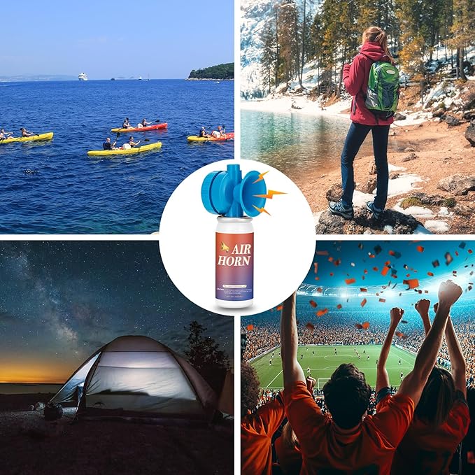 Air Horns, Air Horn Can for Safety Loud Marine Air Horns Can 1.4OZ Mini Small Handheld Air Horn for Boat Air Horns for Sporting Events Emergency Use Camping Hiking Outdoor