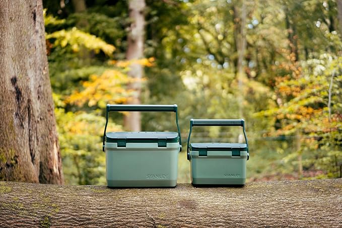 Stanley Adventure Outdoor Cooler 7 qt | Heavy Duty Outdoor Camping Cooler with Easy Carry Top Handle | 27 Hour Cooling Ice Chest for 10 Cans | BPA-Free | Azure