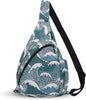 HUA ANGEL Crossbody Sling Bag for Men & Women Lightweight Waterproof Chest Shoulder Bag for Travel Hiking & Everyday Use