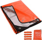 RedSwing Heavy Duty Survival Blanket, Waterproof Emergency Thermal Tarp, Multipurpose Reflective Insulated All Weather Blankets for Camping Hiking, Orange