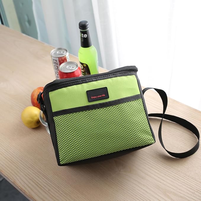 Nanxson 5L Lunch Bag Leakproof Thermal Cooler Lunch Box Adult Waterproof Insulated Lunch Tote Bag (5L,Green)