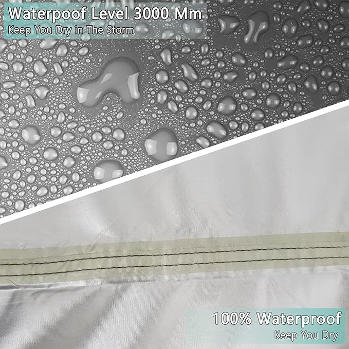 Hammock Rain Fly Tent Tarp Provides Effective Protection Against Rain, Snow. 32ft Long Ridgeline. Big 9.8x9.5ft Durable, Waterproof 210D Oxford. 6 Reflective Guy Lines, 2 Stuff Sacks. Easy Assembly