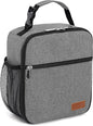 Femuar Lunch Box for Men Women Adults Small Lunch Bag for Office Work Picnic - Reusable Portable Lunchbox, Grey