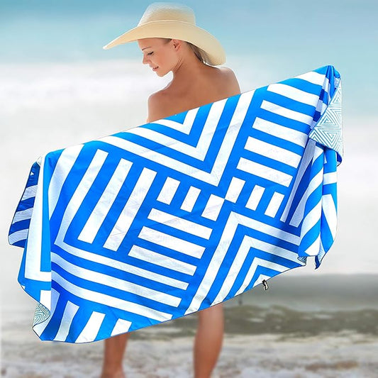 Elite Trend Microfiber Beach Towel - Extra Large 78x35 Inch Sand Free Quick Dry Towel for Travel, Swimming, Pool, Yoga, Hiking, Camping – Lightweight Fast Drying Microfiber Towel Compact for Adults
