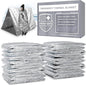 Swiss Safe Emergency Mylar Thermal Blankets + Bonus Space Blanket - Compact & Insulated for Cold Weather - Designed for NASA, Outdoor Camping, Survival, First Aid Car Kit - Silver, 10 Pack