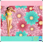BYDOLL Beach Blanket Sandproof Waterproof 78''×81'' 1-4 Adults Floral Compact Lightweight Oversized Beach Blanket Large Picnic Mat Beach Blanket for Travel Camping Hiking Picnic