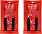 FLASLD Fire Blanket for Home and Kitchen, Fiberglass Fire Blankets Emergency for People, Flame Retardant Protection and Heat Insulation (3 ft x 3 ft - 2 Pack)