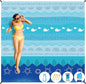 BYDOLL Beach Blanket Sandproof Waterproof 78''×81''1-4 Adults Compact Lightweight Oversized Beach Blanket Large Picnic Mat Beach Blanket for Travel Camping Hiking Picnic