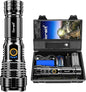 Flashlights LED High Lumens Rechargeable, Goreit 950000 Lumens XHP70.2 Super Bright Flashlight, Flash Light Battery Powered, Powerful Handheld Flashlight with holster for Emergency Camping Hiking Gift