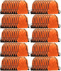 GoodtoU Drawstring Backpacks, 100 Pieces Back Bag Bulk Cinch Sack Drawstring Gym Bag for Sport, Traveling, Team (Orange)