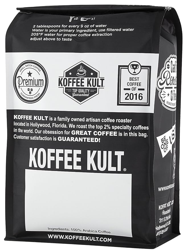 Koffee Kult Sumatra Coffee Beans Dark Roast - Indonesian Fresh Roasted Coffee Beans (Whole Bean, 32oz)