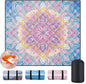 Picnic Blankets Waterproof Sandproof 60x80 Outdoor Portable Lightweight Extra Large Family Beach Blanket Camp Mat for Travel Foldable Outside Lawn Camping Essentials Mats for Grass