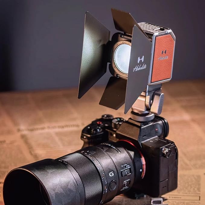 Micro LED Video Light Standard Kit with LCD Display, App Control, Barndoor, CRI/TLCI 96+, 2700-6500K Portable Continuous Lighting for Photography, Filming, Live Streaming, Video Conference
