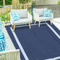 Ogrmar 5x8 FT Reversible Mats, Outdoor Rug for Patio Clearance, Waterproof Carpet, Plastic Straw Rug for Indoor Outdoor, Floor Mat&Rug for RV Porch Camping Backyard Deck Balcony Beach Trailer (Blue)