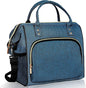 IDEATECH Large Insulated Lunch Bag for Men, Blue, Reusable Cooler Bag with Pockets, Leakproof and Insulation