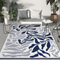 GENIMO Outdoor Rug 6' x 9' Waterproof for Patio Clearance, Reversible Plastic Straw Camping Carpet, Lightweight Rugs Mats for Rv, Backyard, Deck, Porch, Picnic, Beach, Balcony, Blue & White