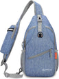 ZOMAKE Small Sling Bag, Travel Sling Backpack, Waterproof Hiking Cycling Crossbody pack for Men Women(Navy Blue)
