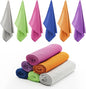 Cooling Towels 6Pack,Ice Towel for Neck and Face,Soft Breathable Chilly Microfiber Towel for Hot Weather,Camping,Workout,Sports,Yoga,Golf,Gym,Fitness