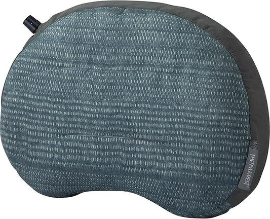 Therm-a-Rest Airhead Camping and Travel Pillow, Regular-11 x 15.5 Inches, Blue Woven