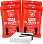 FIXSMITH Fire Blanket for Home and Kitchen, Emergency Fire Blanket-4 Pack, Flame Suppression Fiberglass Fire Blankets for House Camping Car Office Warehouse Emergency Survival Safety - 40 in x 40 in