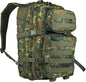 Mil-Tec Unisex Assault Pack - Rugged Durable Lightweight Ergonomic Versatile Tactical Outdoor Camping Hiking Backpack with Adjustable Padded Shoulder Straps & MOLLE Loops, Flecktarn Camo, 36L