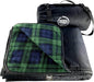 DOWN UNDER OUTDOORS Large Waterproof Windproof Extra Thick 350 GSM Quilted Fleece Stadium Blanket, Camping Picnic Outdoor & Beach, Machine Washable 82 x 55