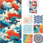 Microfiber Beach Towels - Soft & Lightweight - Absorbent, Quick Dry, Sand Free - Perfect for Beach, Pool, Travel, Camping, Yoga, Picnic - Matching Travel Bag - XL - Tidal Symphony